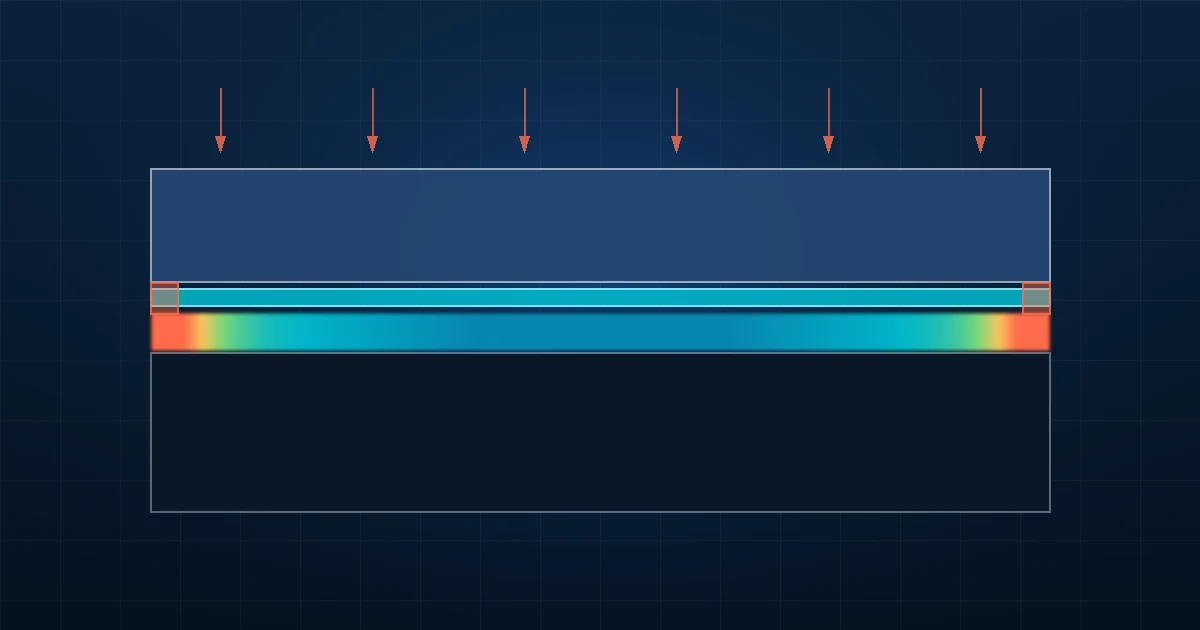 Does a 0.3 mm sensing film change the interface it measures?