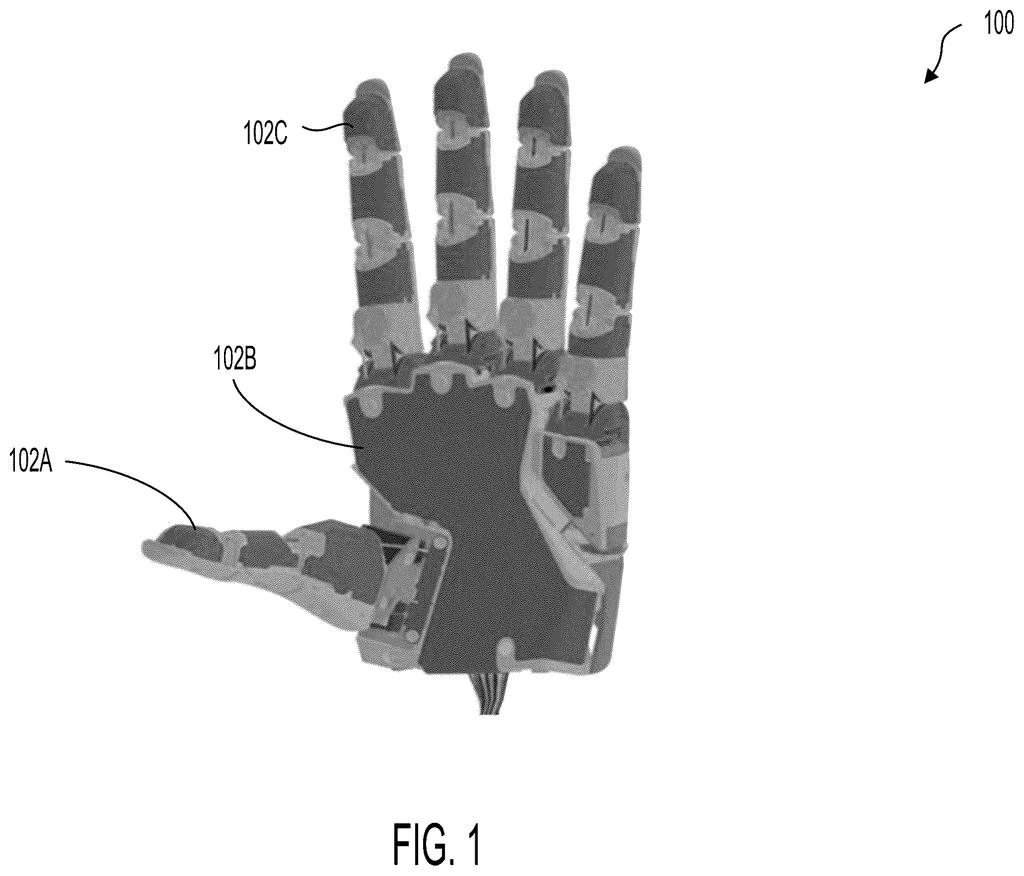 Tesla's robot-skin patent prints the array flat, then heat-forms it